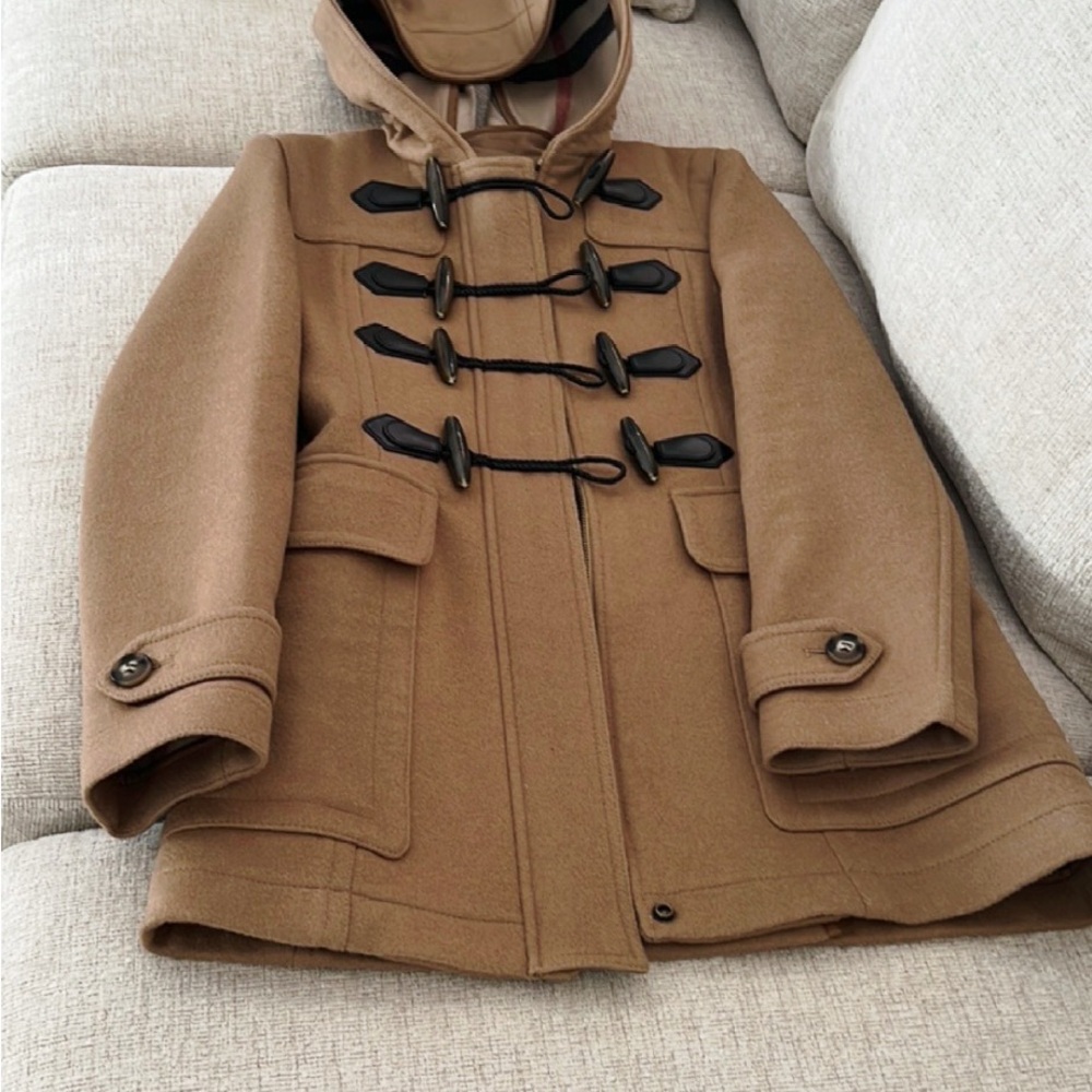 Stylish Tan Toggle Coat